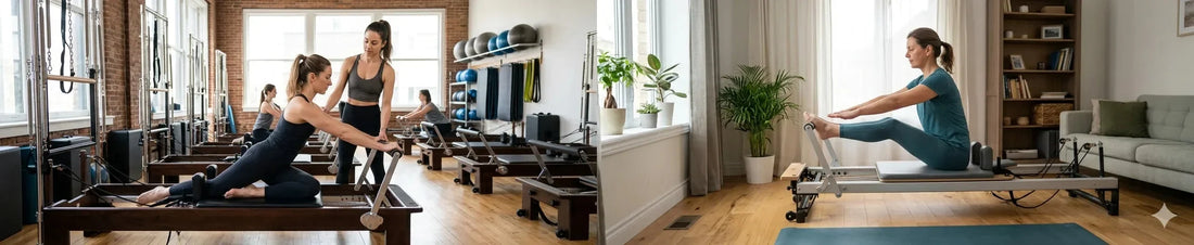 Comparatif reformer Pilates studio professionnel et reformer en chêne pour maison