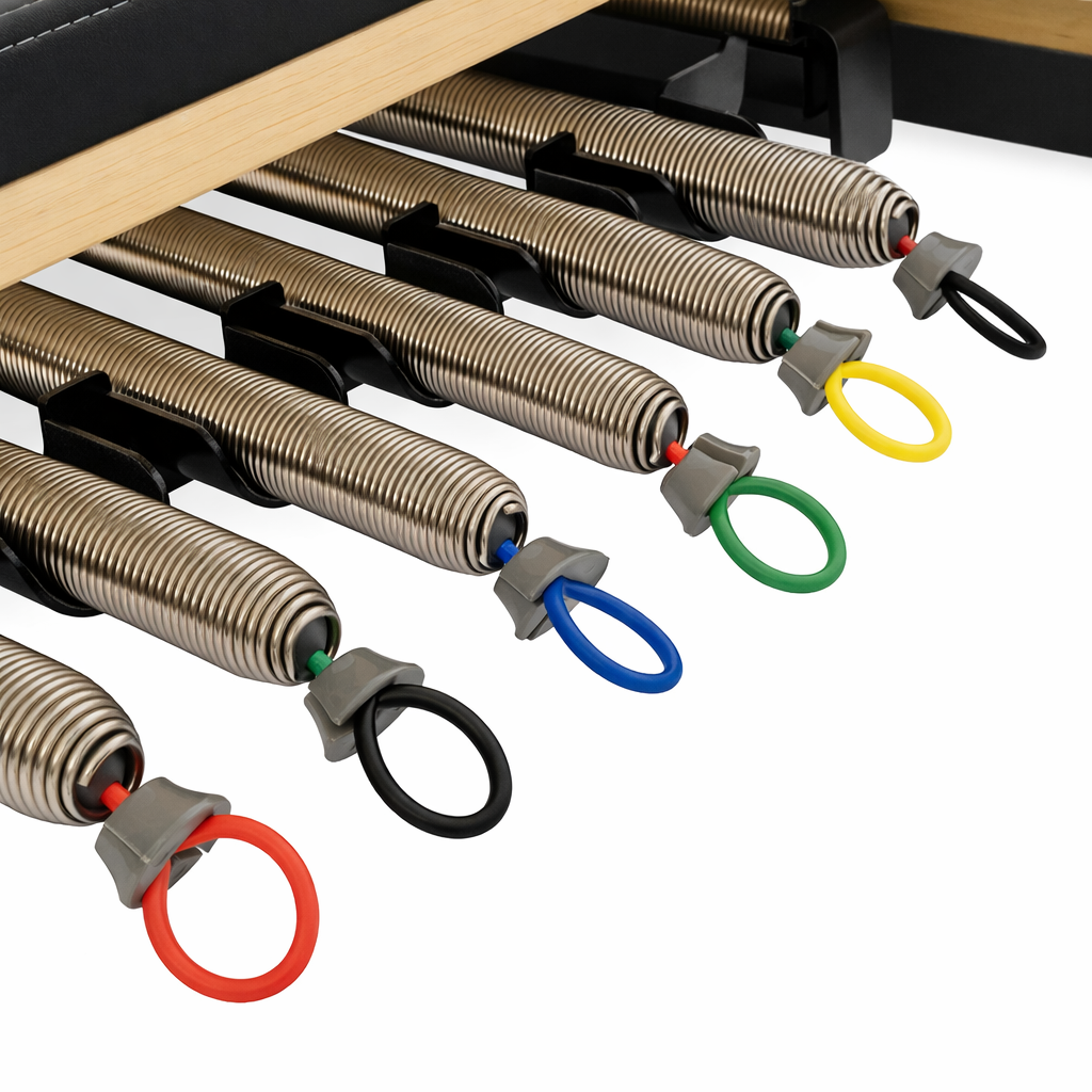 Reformer Pilates Studio Aluminium noir ressort