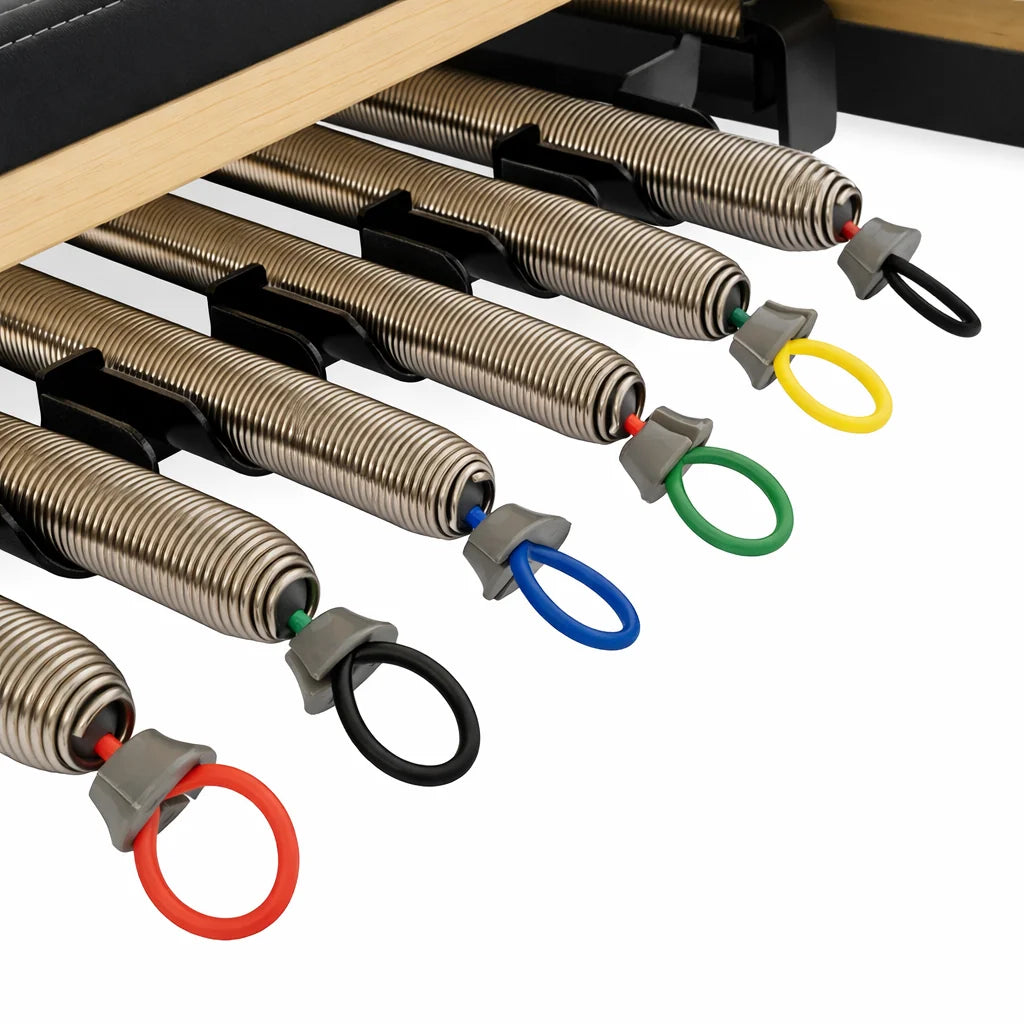 Reformer Pilates Studio Aluminium noir ressort