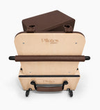 Reformer Pilates Classique studio Marron Vue Arrière - Machine Pilates - Pilates At Home