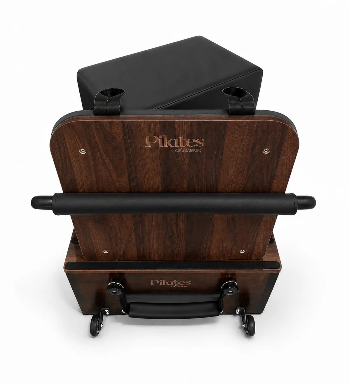 Reformer Pilates Signature Noir Vue Arrière - Machine Pilates Premium Maison - Pilates At Home
